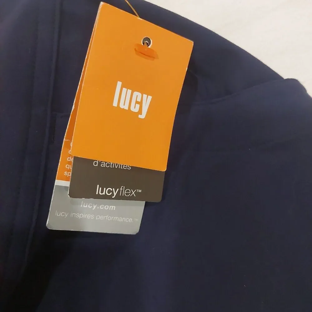 Lucy Womens Navy Blue Walkabout Collection Skort Activewear Hiking Skirt S NWT